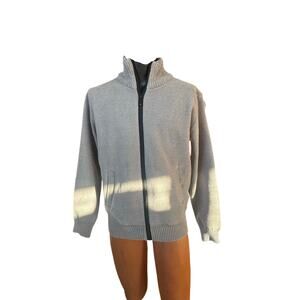 Women’s gray cardigan ,size large NWT  boutique  soft, full zip